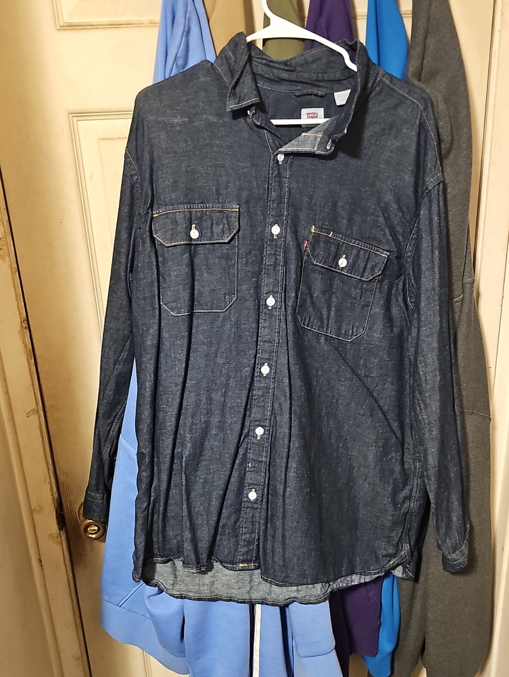 Levi's Dark Indigo Denim Button-Down Shirt